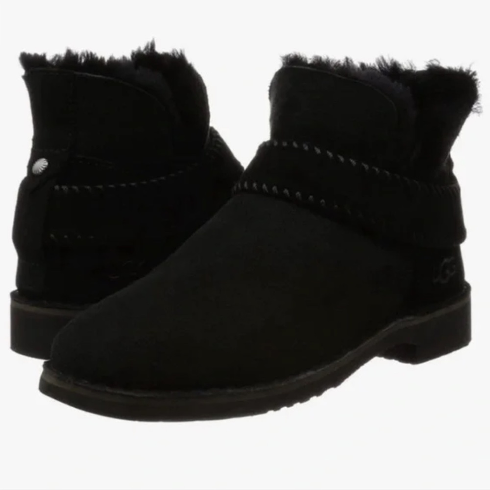 UGG McKay Black Suede Booties - Picture 2 of 10